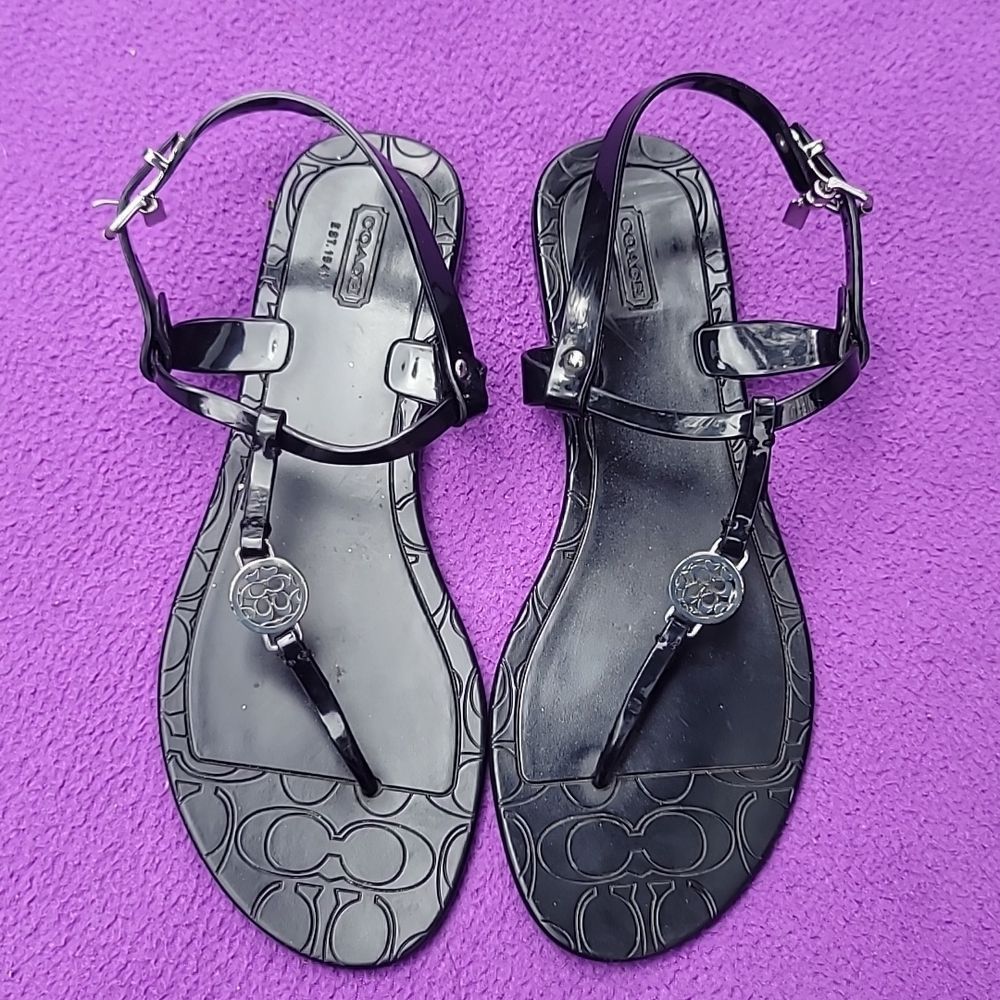 Coach pansy flat sandals - Picture 1 of 9